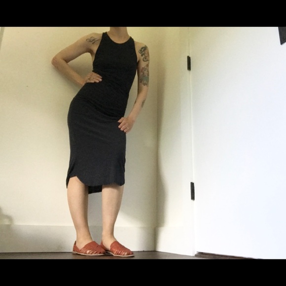 Forever 21 NWT Racerback Dark Navy Midi Dress - Picture 3 of 11